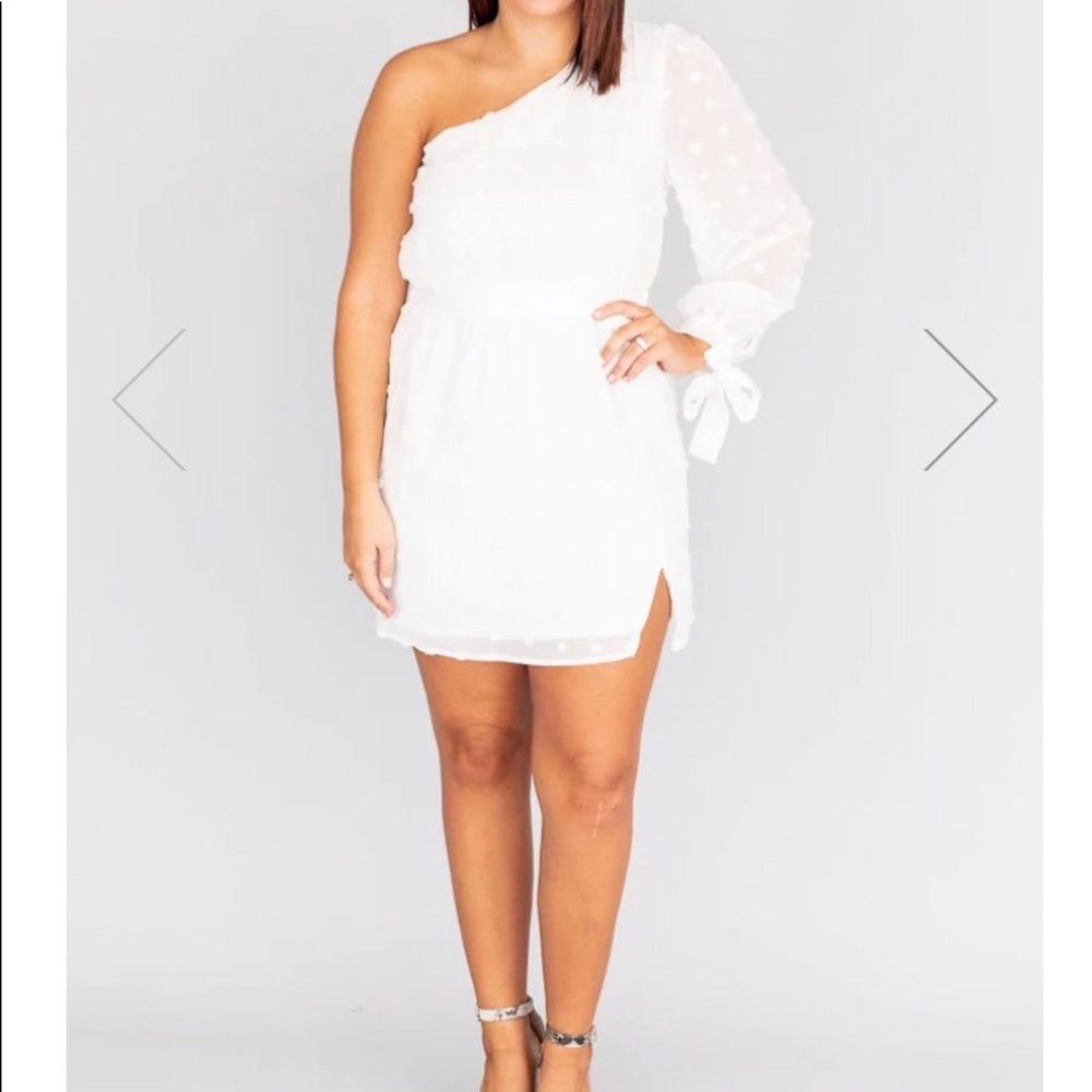 White off the shoulder dress